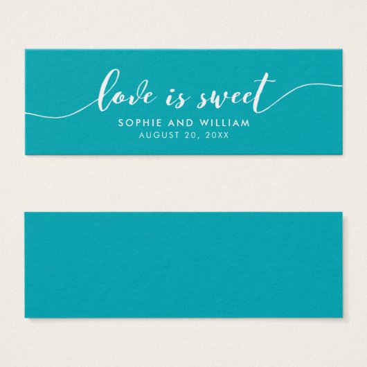 Editable Background Liebe ist Sweet Script Wedding (Vorne & Hinten)
