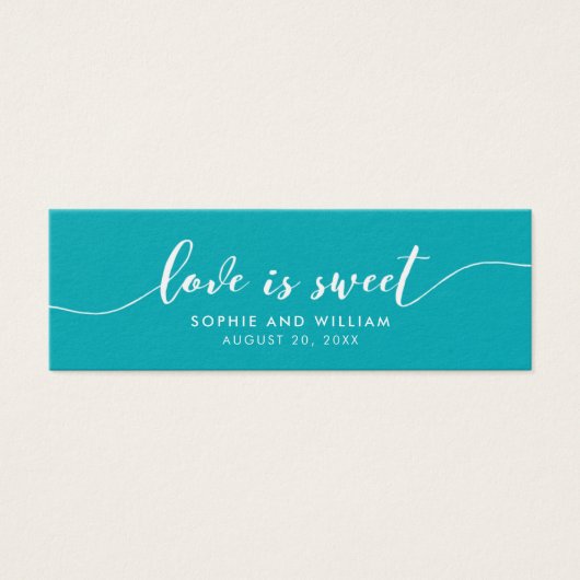 Editable Background Liebe ist Sweet Script Wedding (Vorderseite)