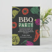 Editable Backyard BBQ Game Night Invitation Einladung (Stehend Vorderseite)
