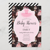 Editable Ballerina Einladung (Vorne/Hinten)