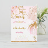 Editable Ballerina Einladung (Stehend Vorderseite)