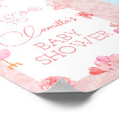 Editable Ballerina Party Begrüßungszeichen Poster (Ecke)