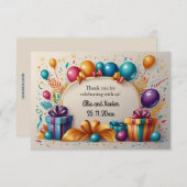Editable Balloons und Present Notecard Einladung (Vorne/Hinten)
