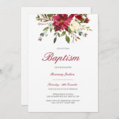 Editable Baptism Invitation, Custom Baptism Invita Einladung (Vorne/Hinten)