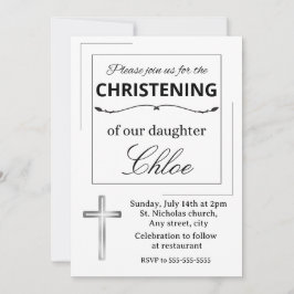 Editable baptism invitation einladung