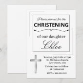 Editable baptism invitation einladung (Vorne/Hinten)