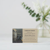 Editable Barrel Wine Business Card Visitenkarte (Stehend Vorderseite)