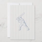 Editable Baseball Birthday Einladung (Rückseite)