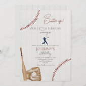 Editable Baseball Birthday Einladung (Vorne/Hinten)