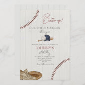 Editable Baseball Birthday Invitation Einladung (Vorne/Hinten)