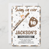 Editable Baseball-Einladung Einladung (Vorderseite)