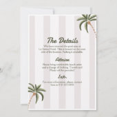 Editable Beach Club Cabana Einladung Geburtstag (Rückseite)