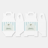 Editable Beach Club Cabana Geschenkschachtel (Ungeklappt)