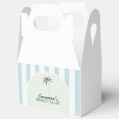 Editable Beach Club Cabana Geschenkschachtel (Offen)