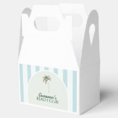 Editable Beach Club Cabana Geschenkschachtel (Geöffnet)