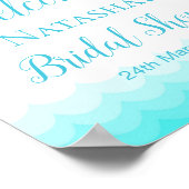 Editable Beach Party Welcome Sign 8x10 Poster (Ecke)