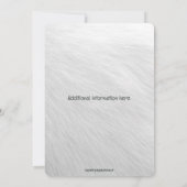 Editable Bear and a Balloon Birthday Einladung (Rückseite)