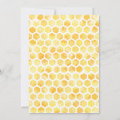 Editable Bee Birthday Einladung (Rückseite)