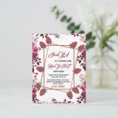 Editable Berry First Strawberry Birthday Einladung (Stehend Vorderseite)