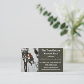 Editable Beruflich Arborist Visitenkarte (Stehend Vorderseite)