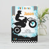 Editable Bike Birthday Einladung (Stehend Vorderseite)