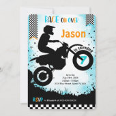 Editable Bike Birthday Einladung (Vorderseite)