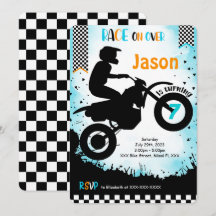 Editable Bike Birthday Einladung