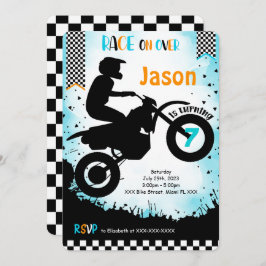 Editable Bike Birthday Einladung