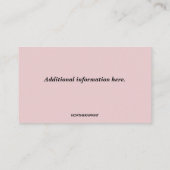 Editable Bio Türkei Farm Visitenkarte (Rückseite)