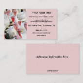 Editable Bio Türkei Farm Visitenkarte (Vorne/Hinten)