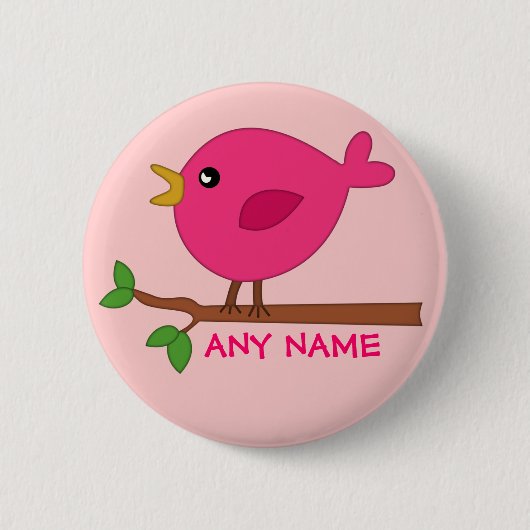 Editable Bird Print Buttons (Vorderseite)
