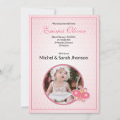 Editable Birth Announction Template Ankündigung (Vorderseite)