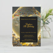 Editable Birthday Einladung (Stehend Vorderseite)