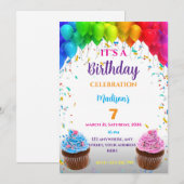 Editable Birthday Invitation (Vorne/Hinten)