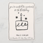 Editable Birthday Invitation – Colorful Party Temp Einladung (Vorderseite)