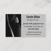 Editable Black and White Certified Doula Visitenkarte (Vorderseite)