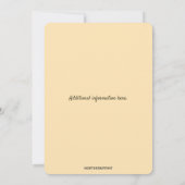 Editable Black Cat And Black Flowers Einladung (Rückseite)