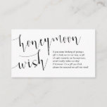 Editable Black Script, Wedeymoon Wish Begleitkarte<br><div class="desc">Das ist die moderne elegante Romantik Editable,  Black Kalligraphie Skript,  Wedding Honeymoon Wish Enclosure Card. Sie können die Farben des Schriftartes ändern und Ihre Hochzeitsdetails in den entsprechenden Schriftart / Schrift hinzufügen.#TeeshaDerrick</div>