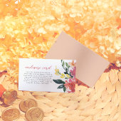 Editable Bloom Spring Flowers Blätter Brautparty Begleitkarte