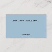 Editable Blue Brick Security Systems Visitenkarte (Rückseite)