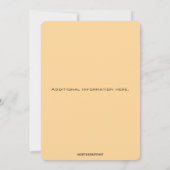 Editable Blue Drain und Blume Einladung (Rückseite)