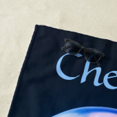 Editable Blue Jellyfish Strandtuch (Beispiel)