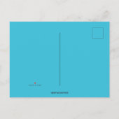 Editable Blue Octopus Einladungspostkarte (Rückseite)