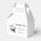 Editable Boat Birthday Gable Box/ Gefallen Box - B Geschenkschachtel (Vorderseite)