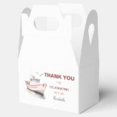 Editable Boat Birthday Gable Box/ Gefallen Box - B Geschenkschachtel (Geöffnet)