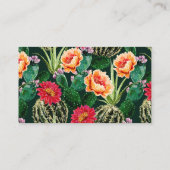 Editable Boho Cactus Blume Fiesta Brautparty Begleitkarte (Rückseite)