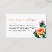 Editable Boho Cactus Blume Fiesta Brautparty Begleitkarte (Vorderseite)