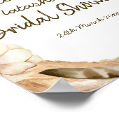 Editable Boho Party Welcome Sign 8x10 Poster (Ecke)