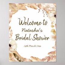 Editable Boho Party Welcome Sign 8x10