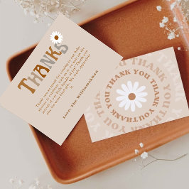 Editable Boho Vielen Dank Baby Duschkarte Vorlage